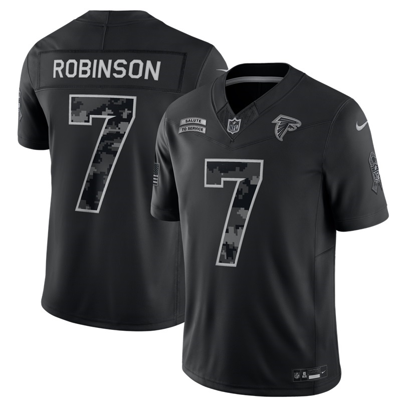 Bijan Robinson Falcons 2026 Salute to Service Jersey