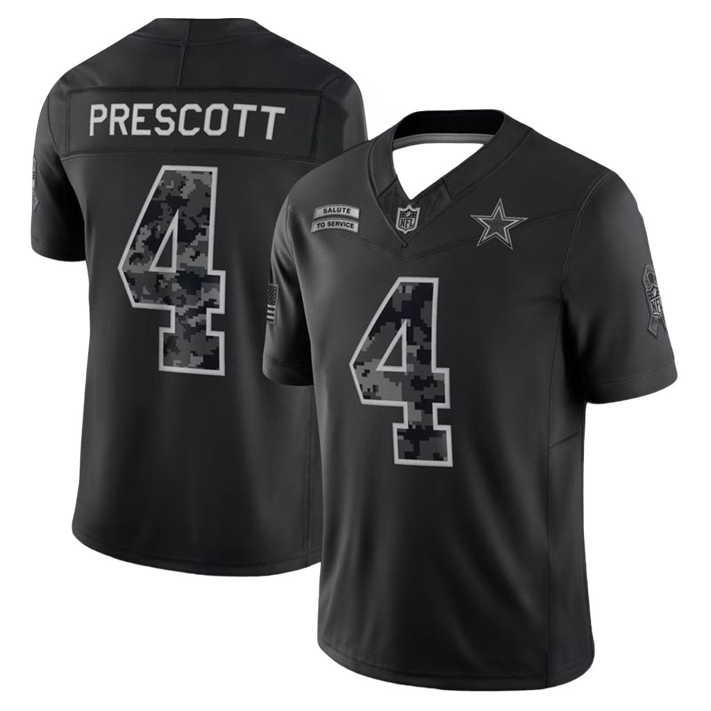 Dak Prescott Cowboys 2026 Salute to Service Jersey