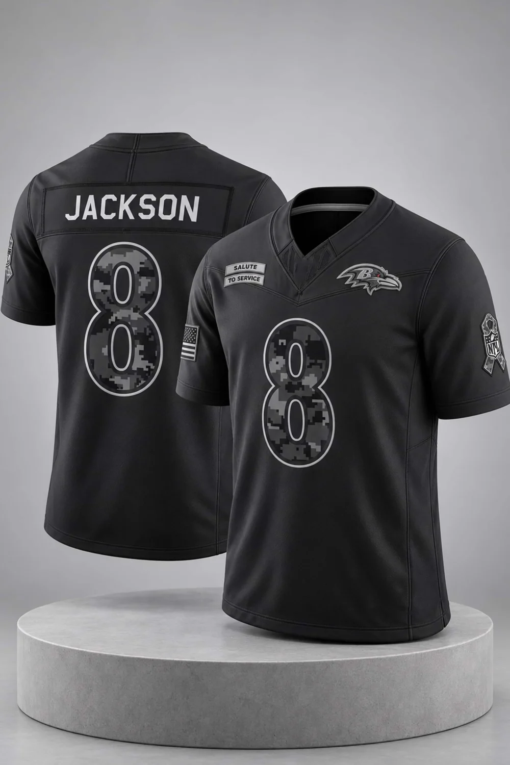 Lamar Jackson Ravens 2026 Salute to Service Jersey